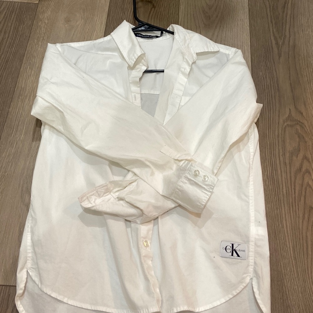 white button up